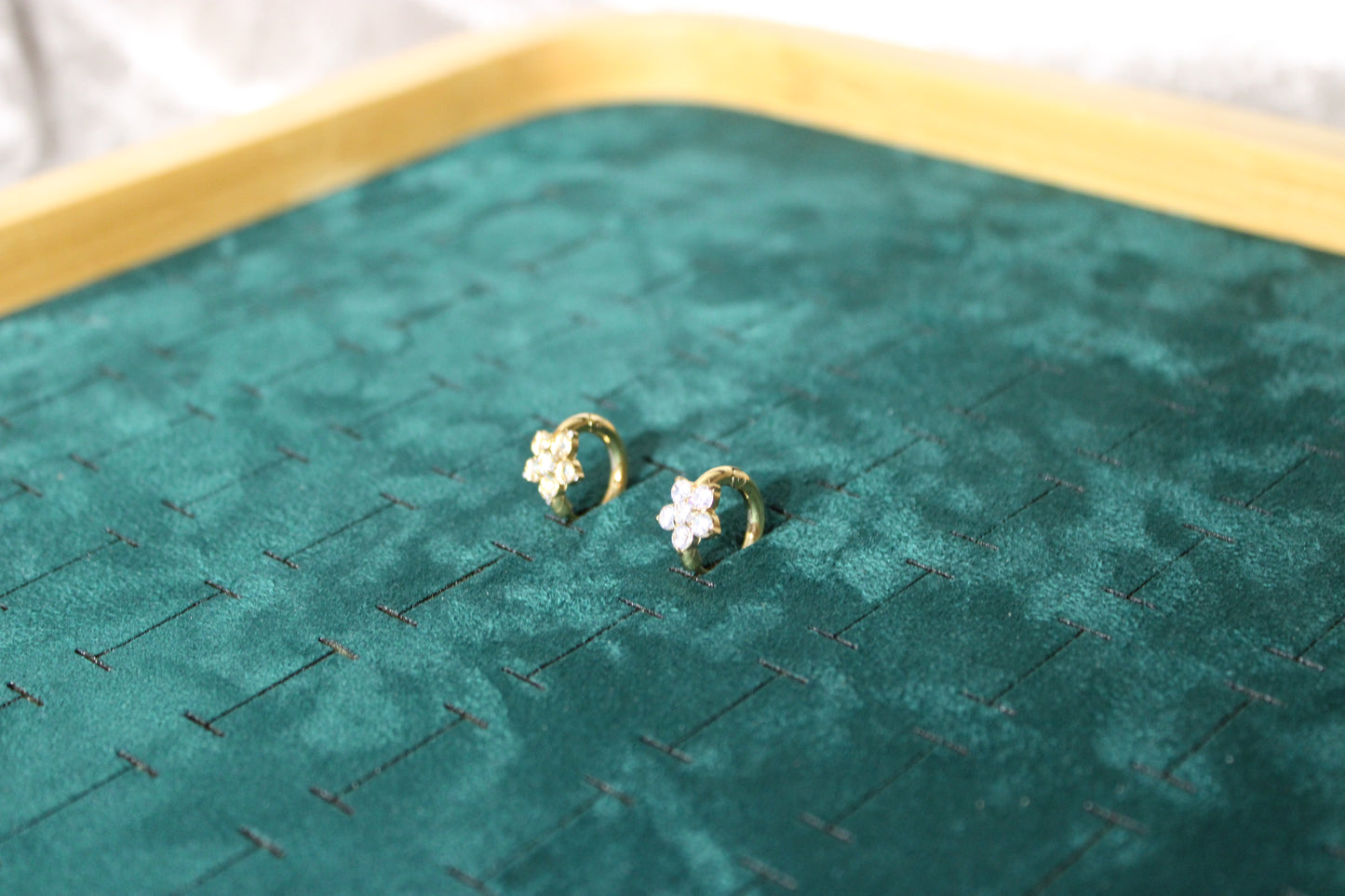 EAR2004-GOL Hoop earring Stainless Steel Gold Plated