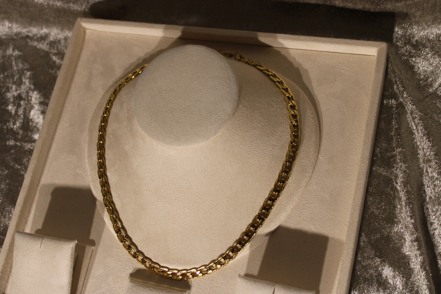 NEC2001-GOL Necklace Stainless Steel Gold Plated 8mmx50cm