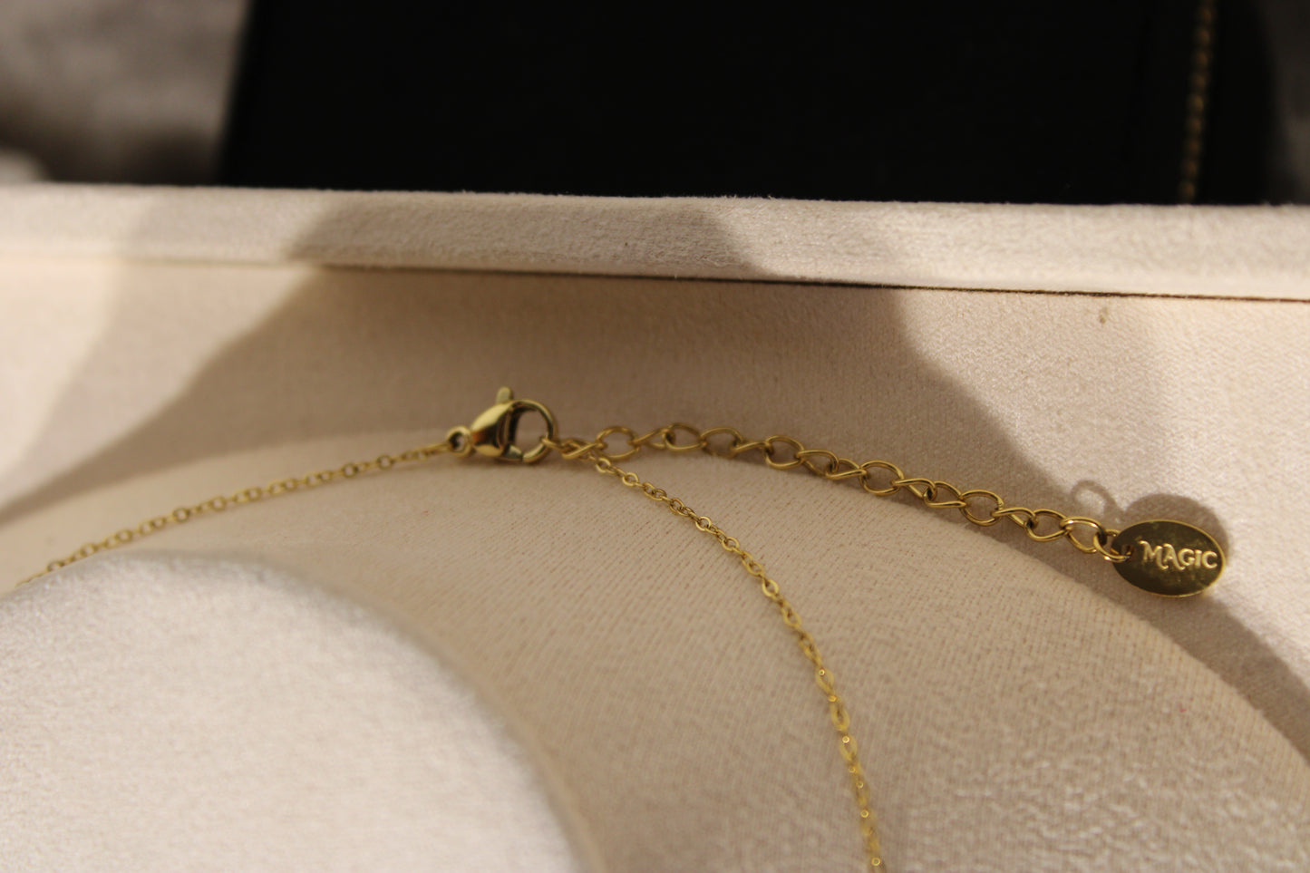 NEC3506-GOL Necklace Stainless Steel Gold Plated 45+5cm
