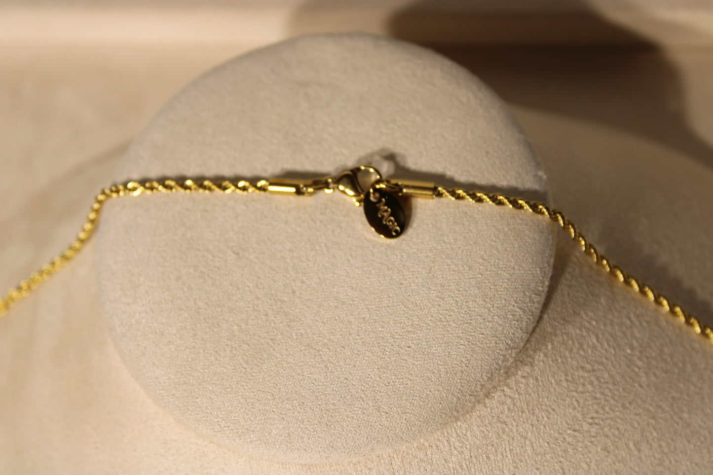 NEC3803-GOL Necklace Stainless Steel Gold Plated 40+5cm
