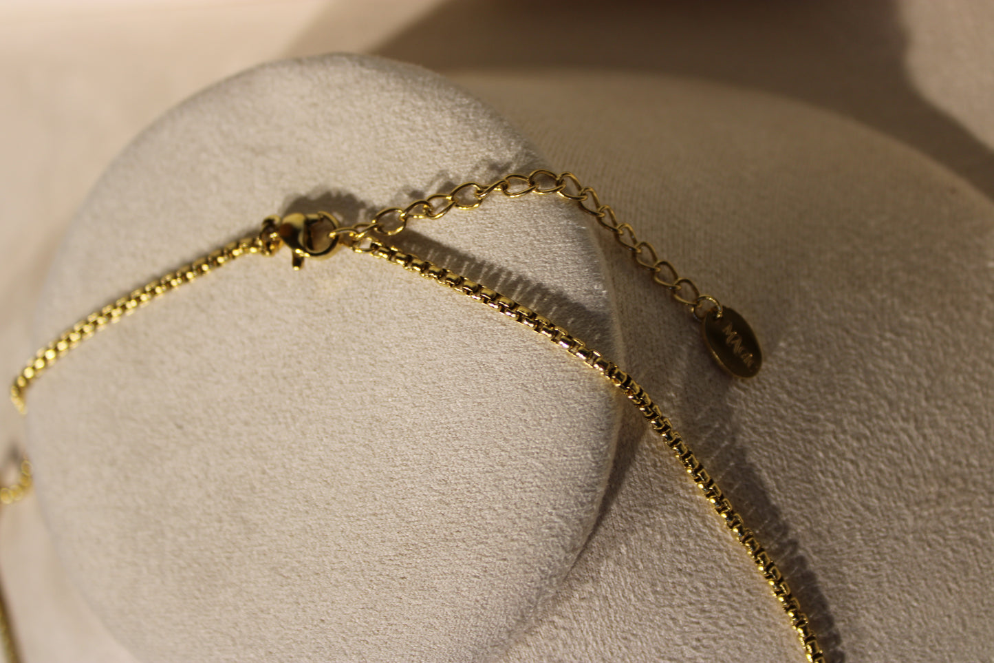 NEC3804-GOL Necklace Stainless Steel Gold Plated 40+5cm