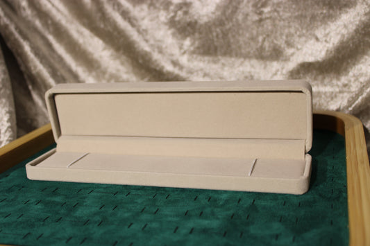BOX1002-BRCLONG Luxury velvet jewelry box for long bracelets