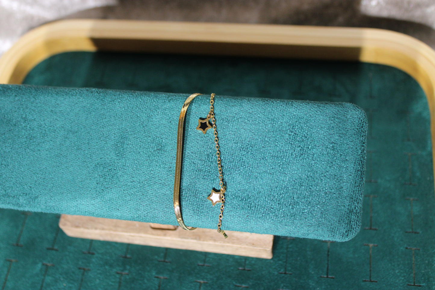 BRA2001-GOL Bracelet Stainless Steel Gold Plated 16cm+5cm
