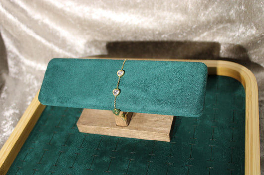 BRA2002-GOL Bracelet Stainless Steel Gold Plated 17+3cm