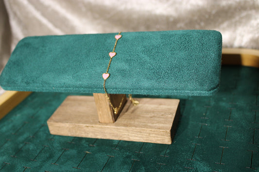 BRA2003-GOL Bracelet Stainless Steel Gold Plated 18+3cm