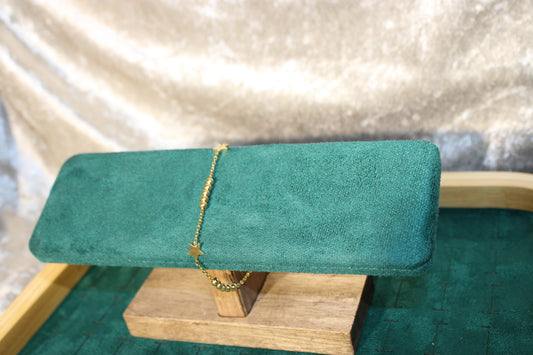 BRA2004-GOL Bracelet Stainless Steel Gold Plated 18+3cm