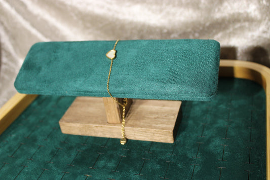 BRA2013-GOL Bracelet Stainless Steel Gold Plated 17+3cm