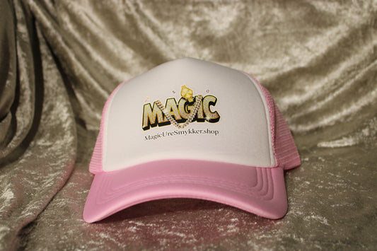 CAP1003-PINK Magic cap pink-white color