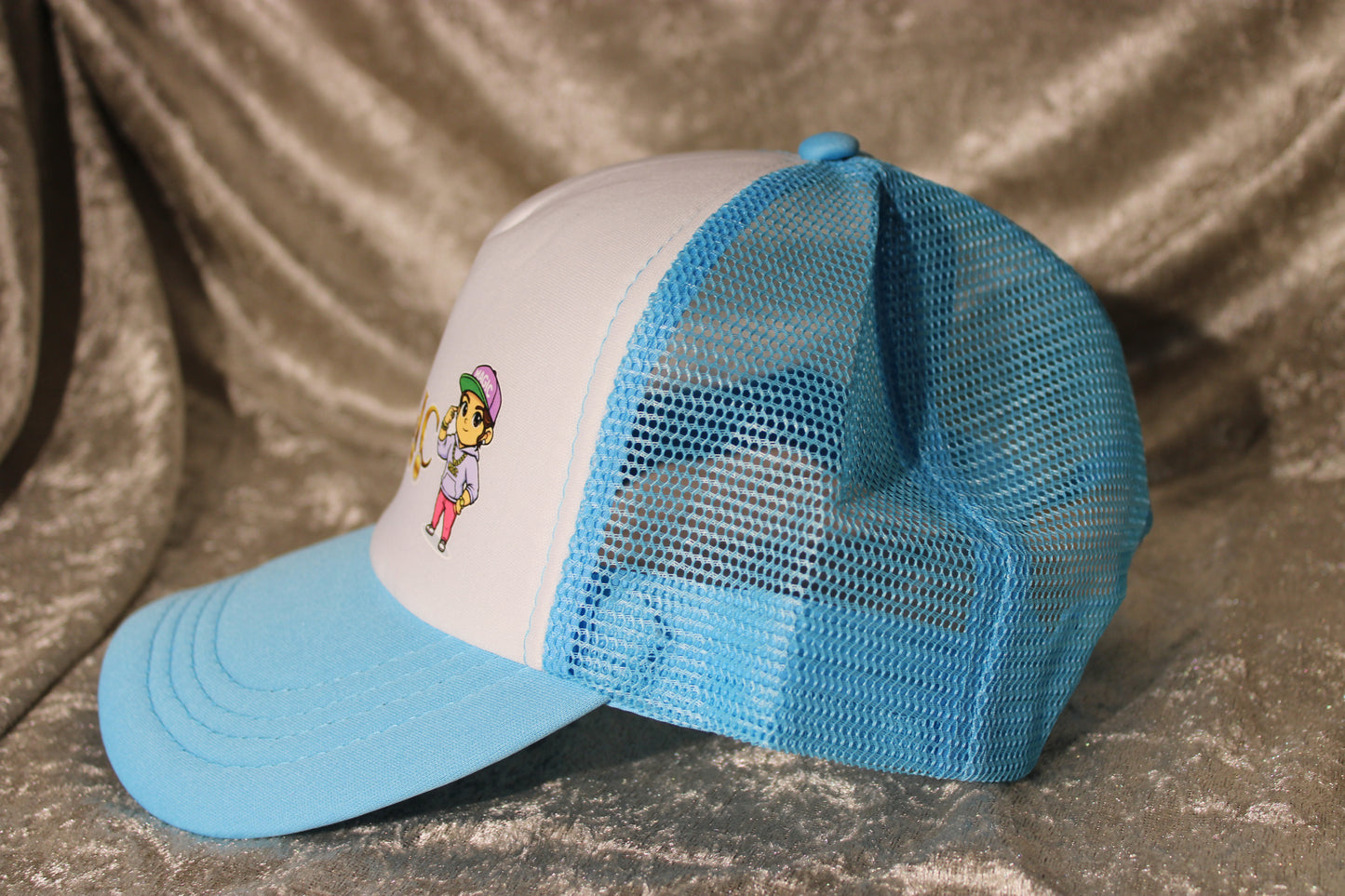 CAP1004-BLUE Magic cap blue-white color