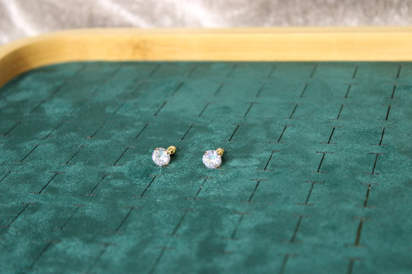 EAR2003-GOL Earstuds Stainless Steel Gold Plated 8mm