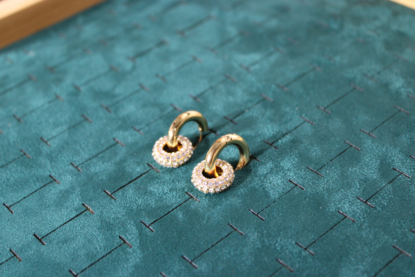 EAR2005-GOL Hoop earring Stainless Steel Gold Plated