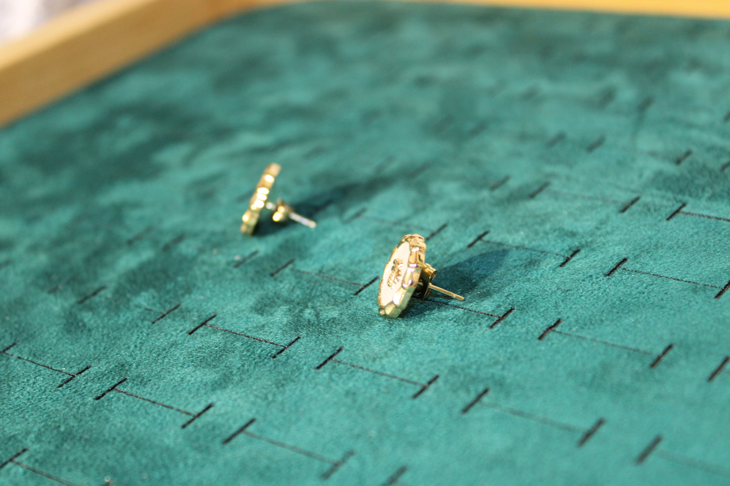 EAR2012-GOL Earring studs Stainless Steel Gold Plated