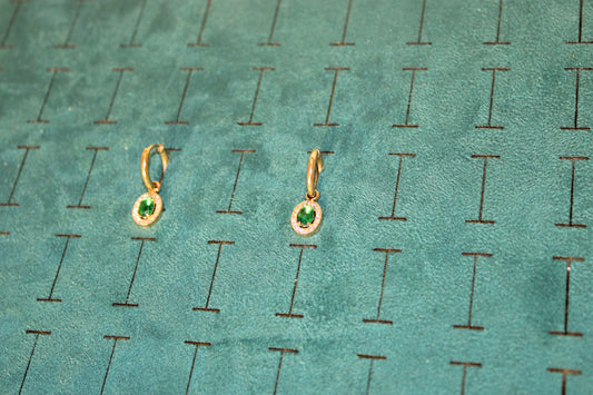 EAR2018-GOL Hoop earring Stainless Steel Gold Plated