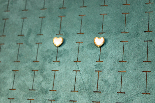EAR2020-GOL Earring studs Stainless Steel Gold Plated