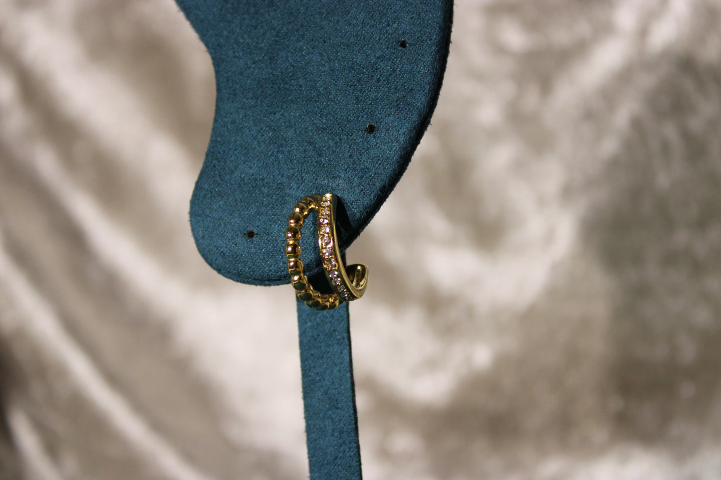 EAR2023-GOL C-hoop earring Stainless Steel Gold Plated