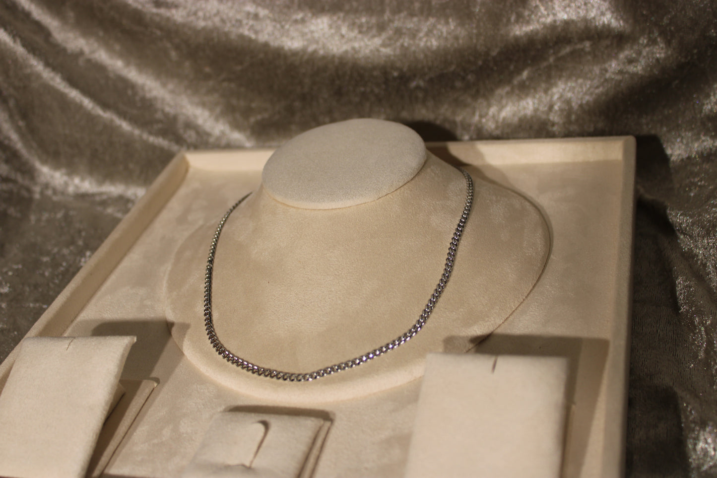 NEC2002-SIL Necklace Stainless Steel 3.5mmx45cm