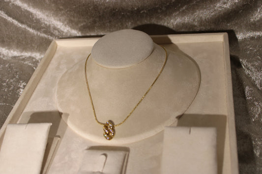 NEC2004-GOL Necklace Stainless Steel Gold Plated 40+5cm