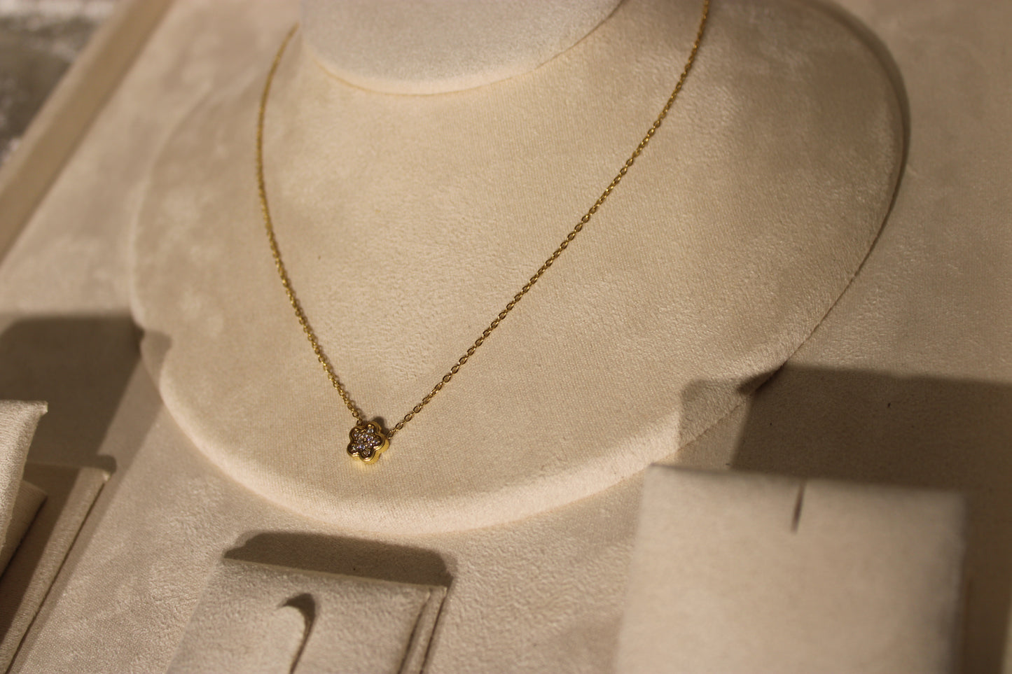 NEC2006-GOL Necklace Stainless Steel Gold Plated 40+5cm