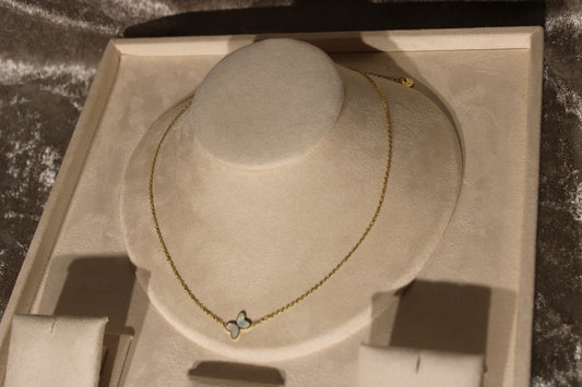 NEC2008-GOL Necklace Stainless Steel Gold Plated 45+5cm