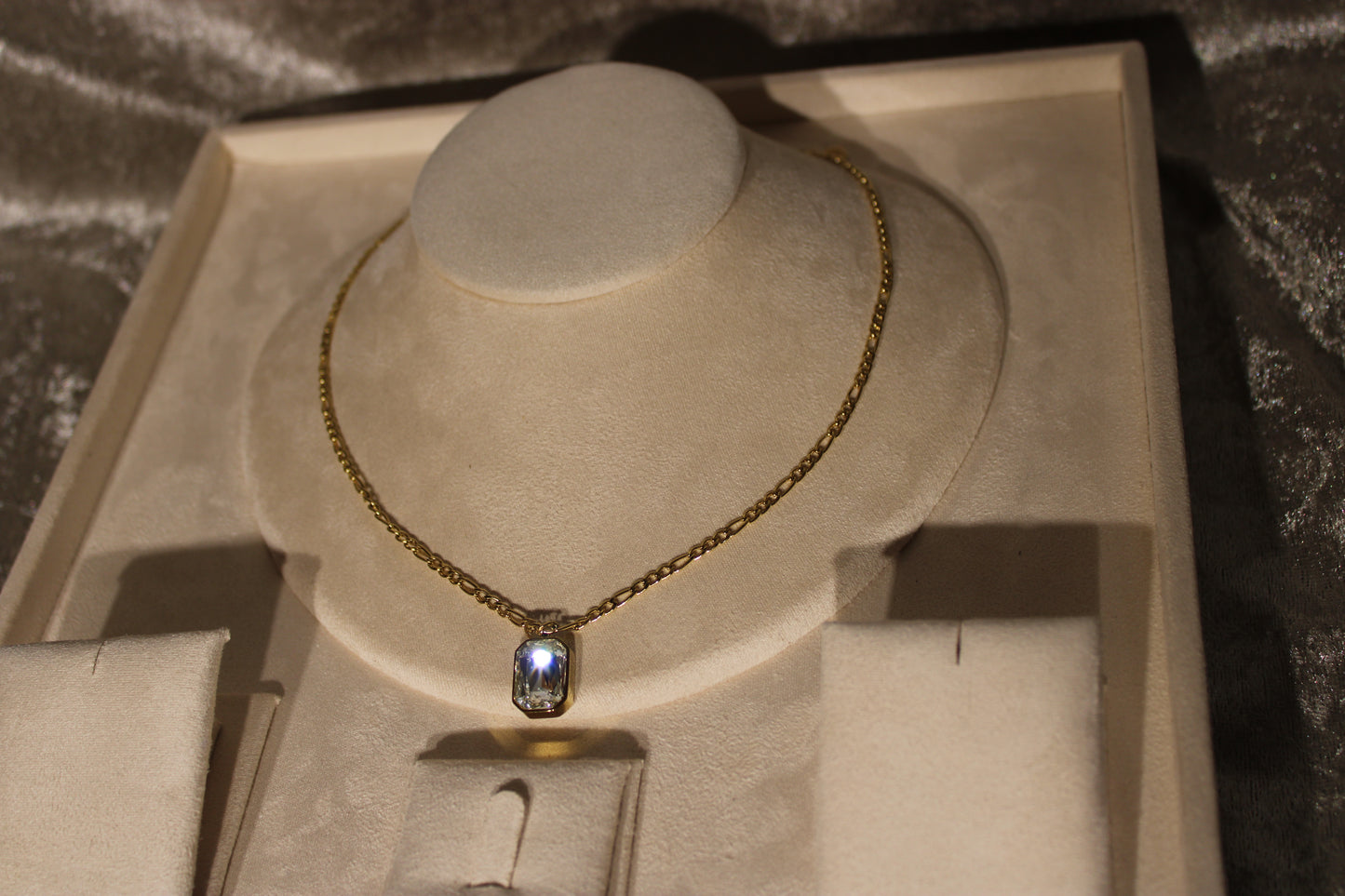 NEC2009-GOL Necklace Stainless Steel Gold Plated 45+5cm