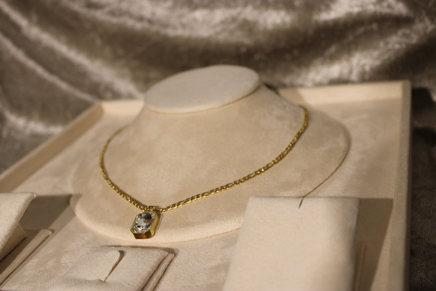 NEC2009-GOL Necklace Stainless Steel Gold Plated 45+5cm