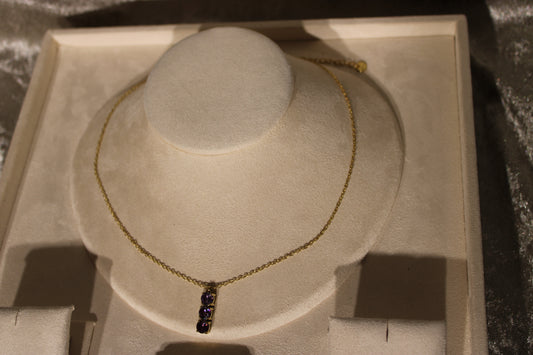 NEC2010-GOL Necklace Stainless Steel Gold Plated 45+5cm