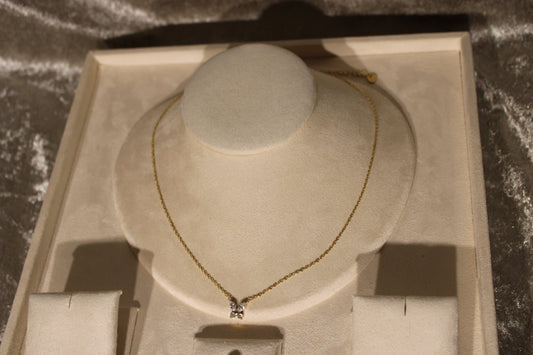 NEC2011-GOL Necklace Stainless Steel Gold Plated 45+5cm