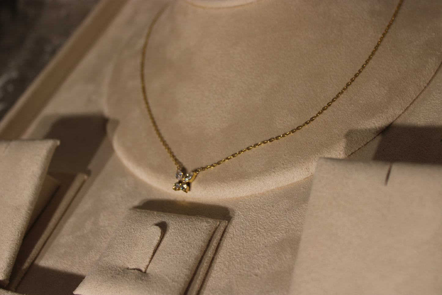 NEC2011-GOL Necklace Stainless Steel Gold Plated 45+5cm