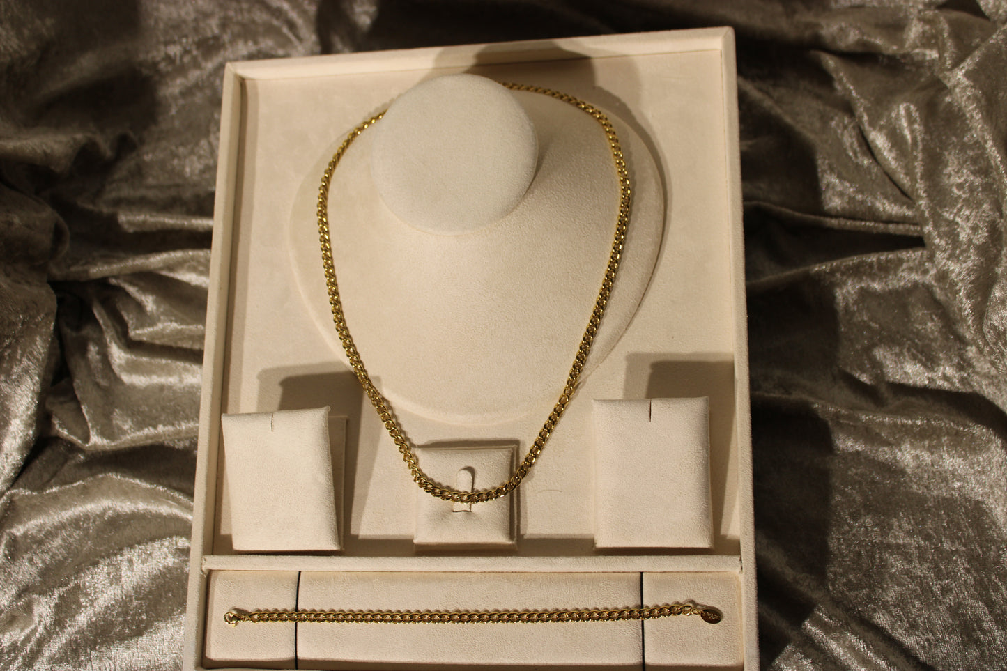 NEC3301-GOL Necklace Stainless Steel Gold Plated 55cm