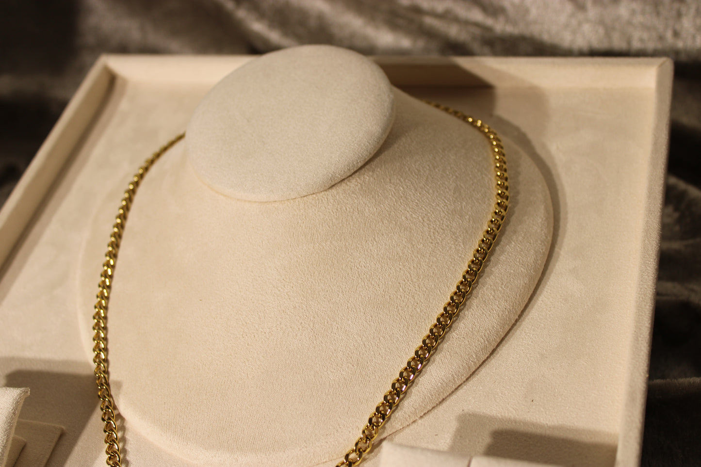 NEC3301-GOL Necklace Stainless Steel Gold Plated 55cm