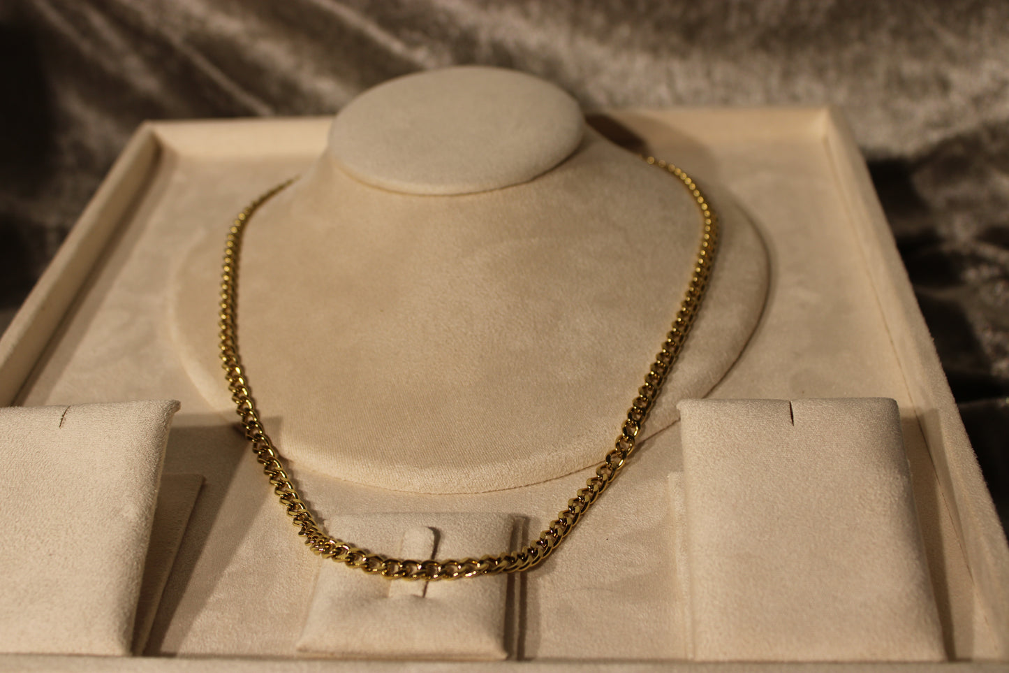 NEC3301-GOL Necklace Stainless Steel Gold Plated 55cm