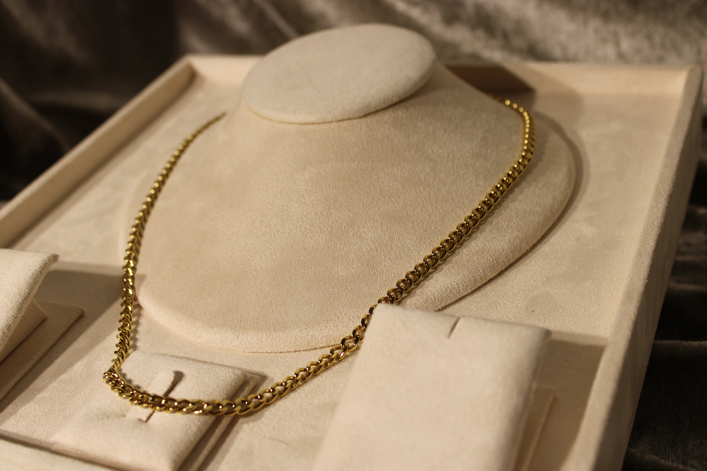 NEC3301-GOL Necklace Stainless Steel Gold Plated 55cm