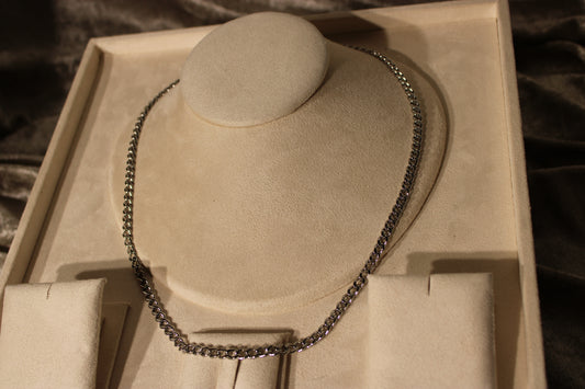 NEC3301-SIL Necklace Stainless Steel Silvery 55cm