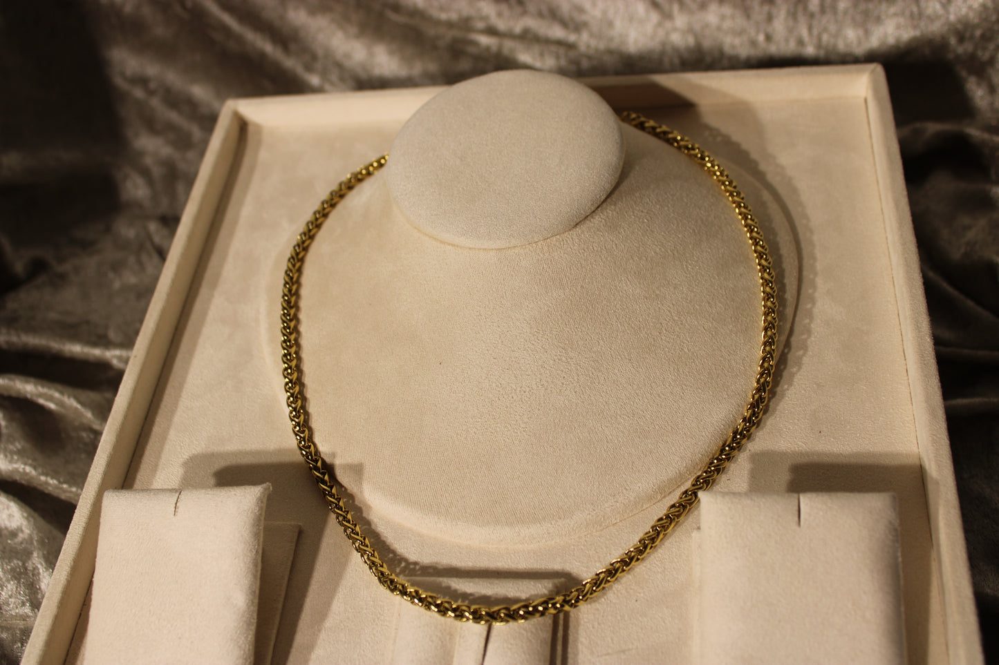 NEC3302-GOL Necklace Stainless Steel Gold Plated 55cm