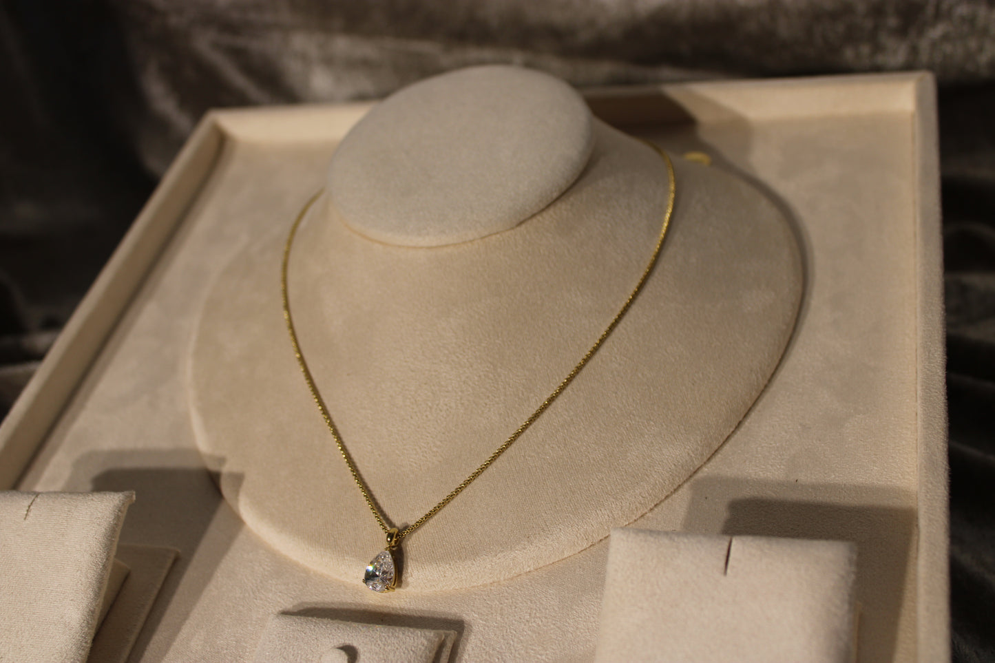 NEC3501-GOL Necklace Stainless Steel Gold Plated 40+5cm
