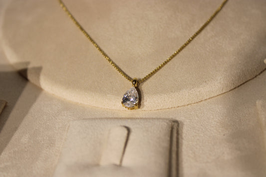 NEC3501-GOL Necklace Stainless Steel Gold Plated 40+5cm