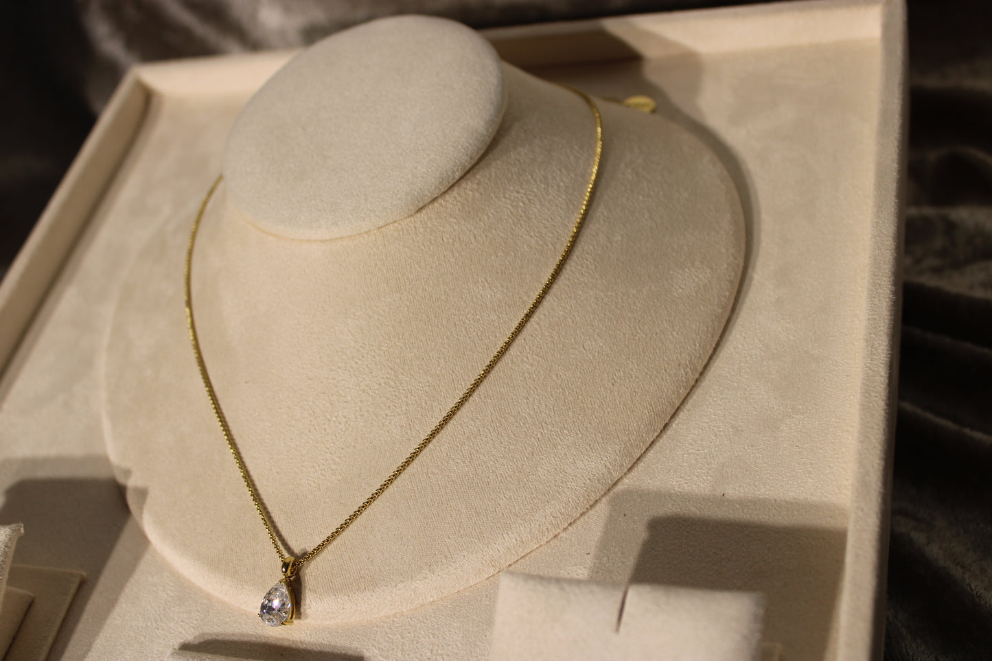 NEC3501-GOL Necklace Stainless Steel Gold Plated 40+5cm