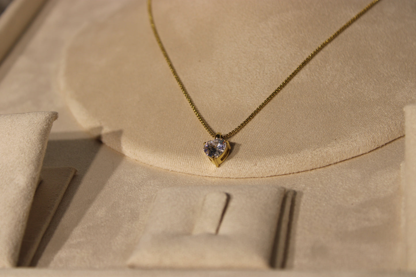 NEC3502-GOL Necklace Stainless Steel Gold Plated 42+5cm