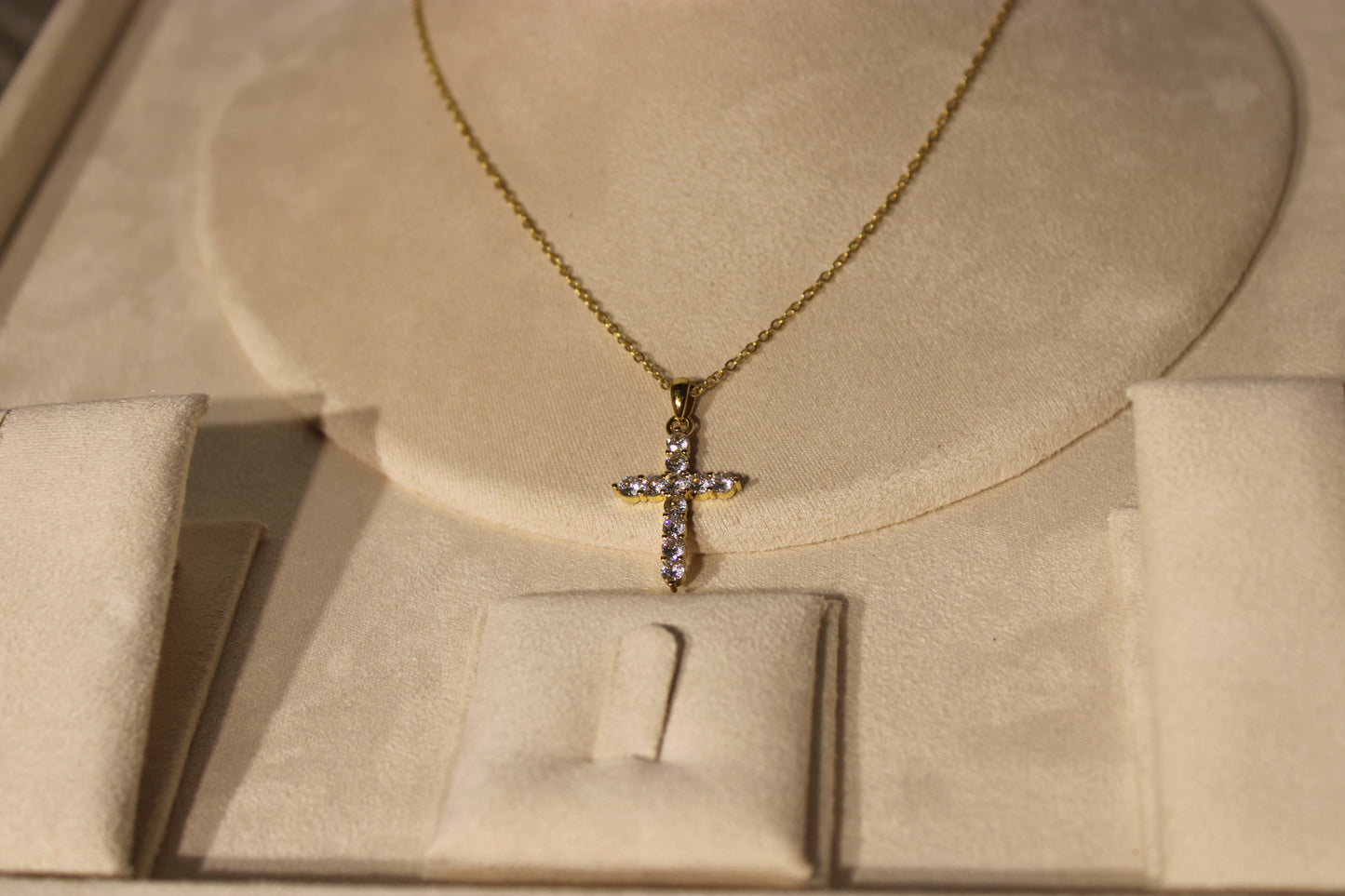 NEC3503-GOL Necklace Stainless Steel Gold Plated 40+5cm