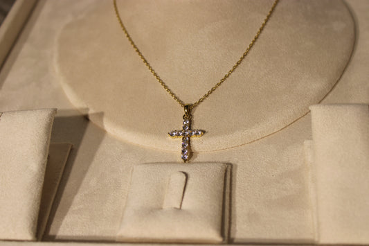 NEC3503-GOL Necklace Stainless Steel Gold Plated 40+5cm