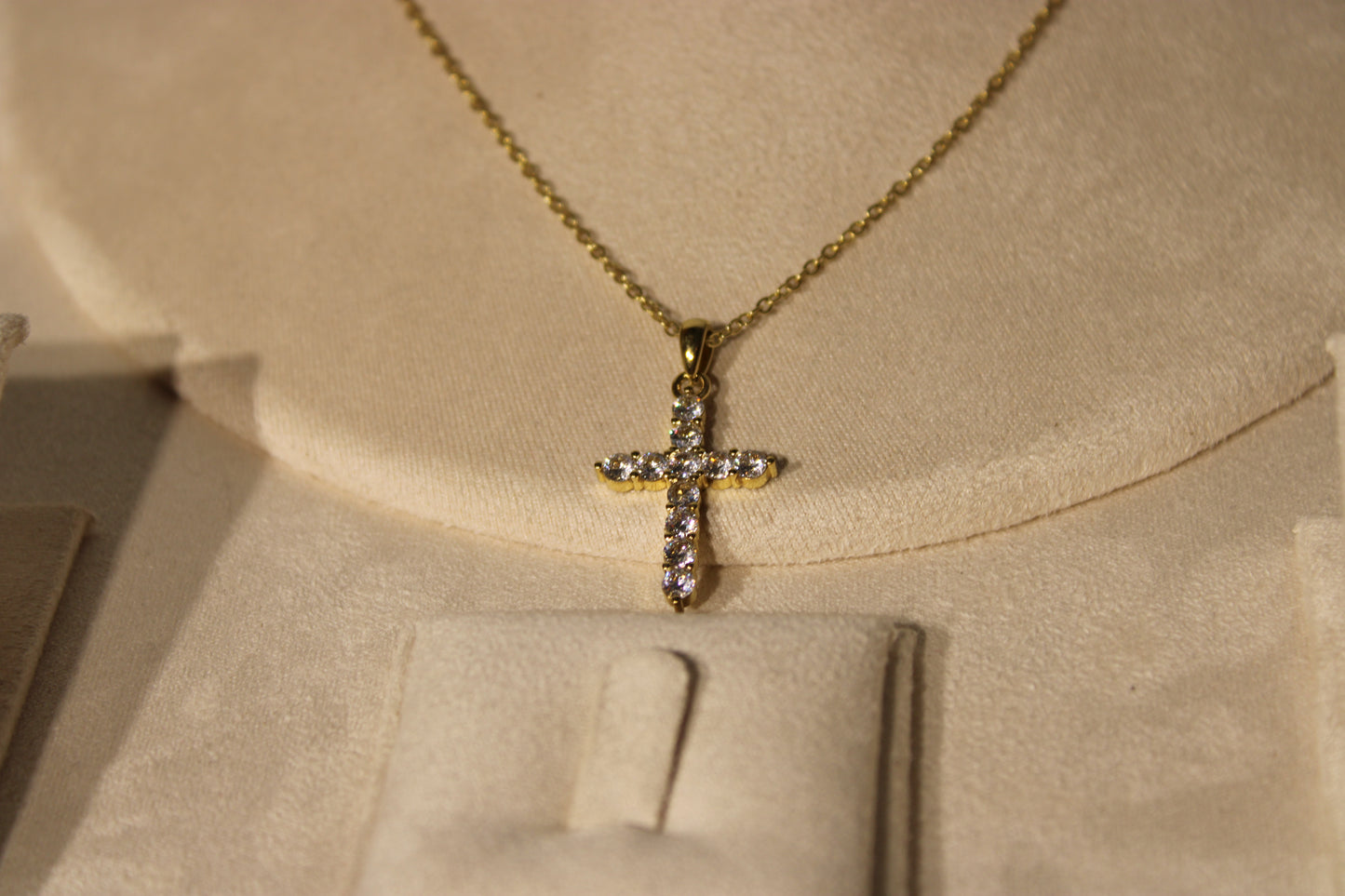 NEC3503-GOL Necklace Stainless Steel Gold Plated 40+5cm