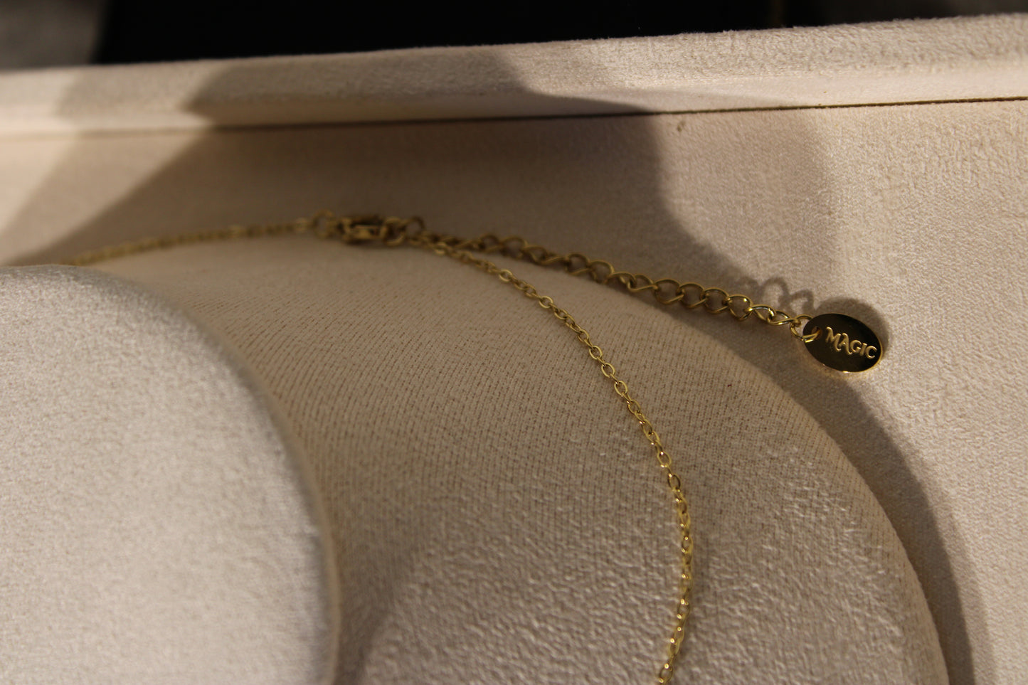 NEC3504-GOL Necklace Stainless Steel Gold Plated 40+5cm