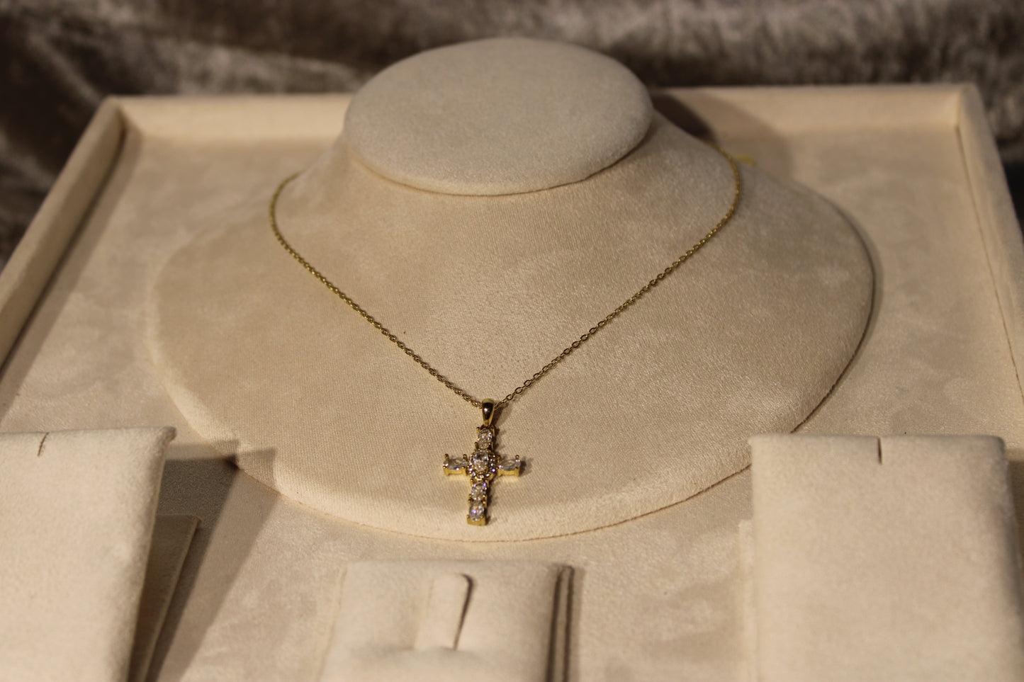 NEC3505-GOL Necklace Stainless Steel Gold Plated 40+5cm