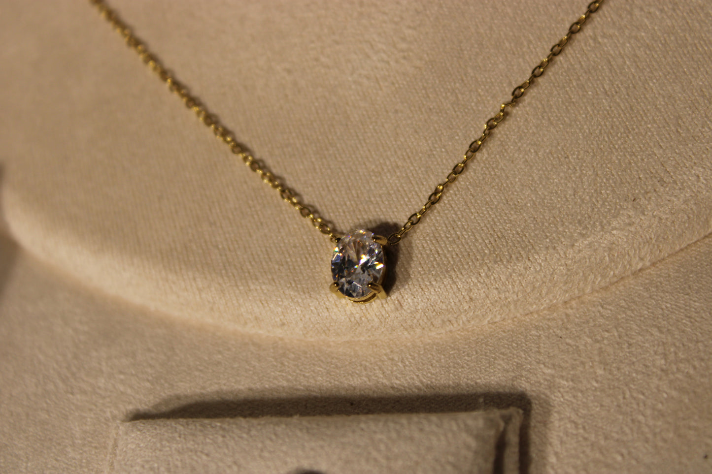 NEC3506-GOL Necklace Stainless Steel Gold Plated 45+5cm