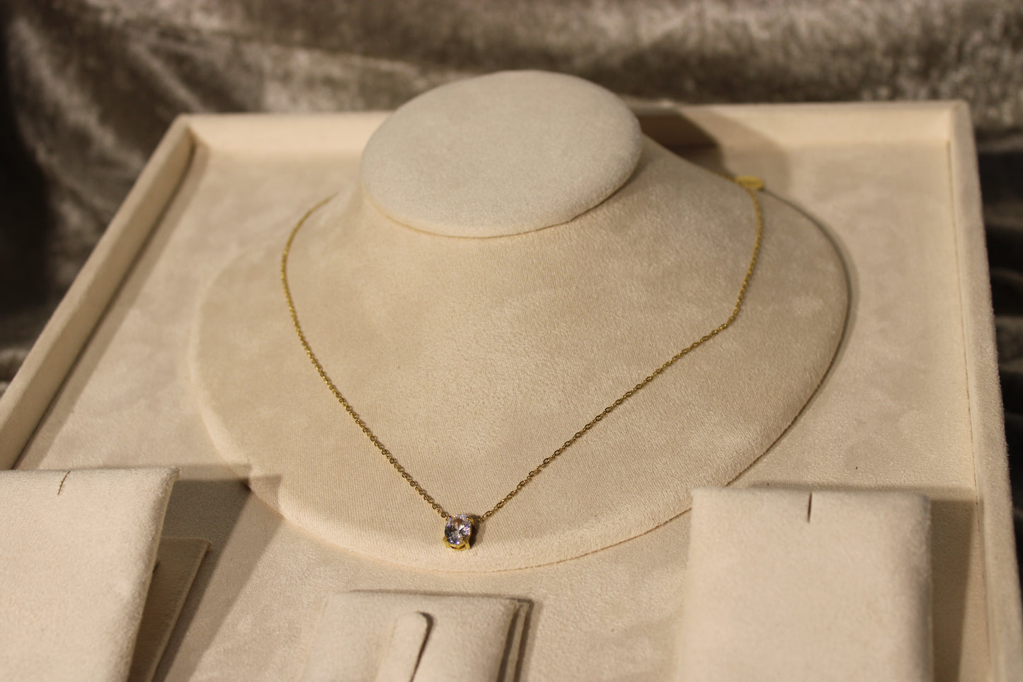 NEC3506-GOL Necklace Stainless Steel Gold Plated 45+5cm