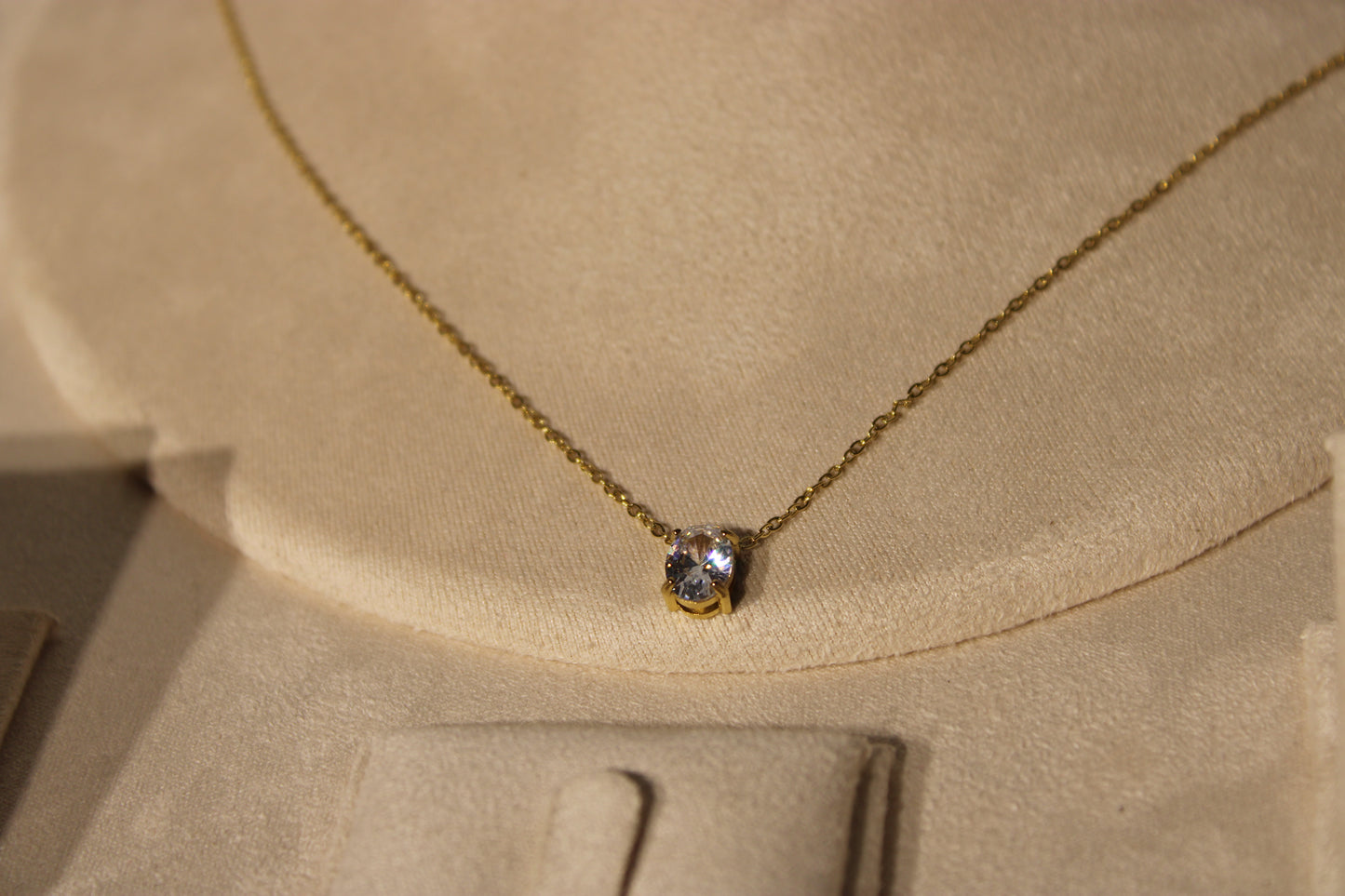 NEC3506-GOL Necklace Stainless Steel Gold Plated 45+5cm