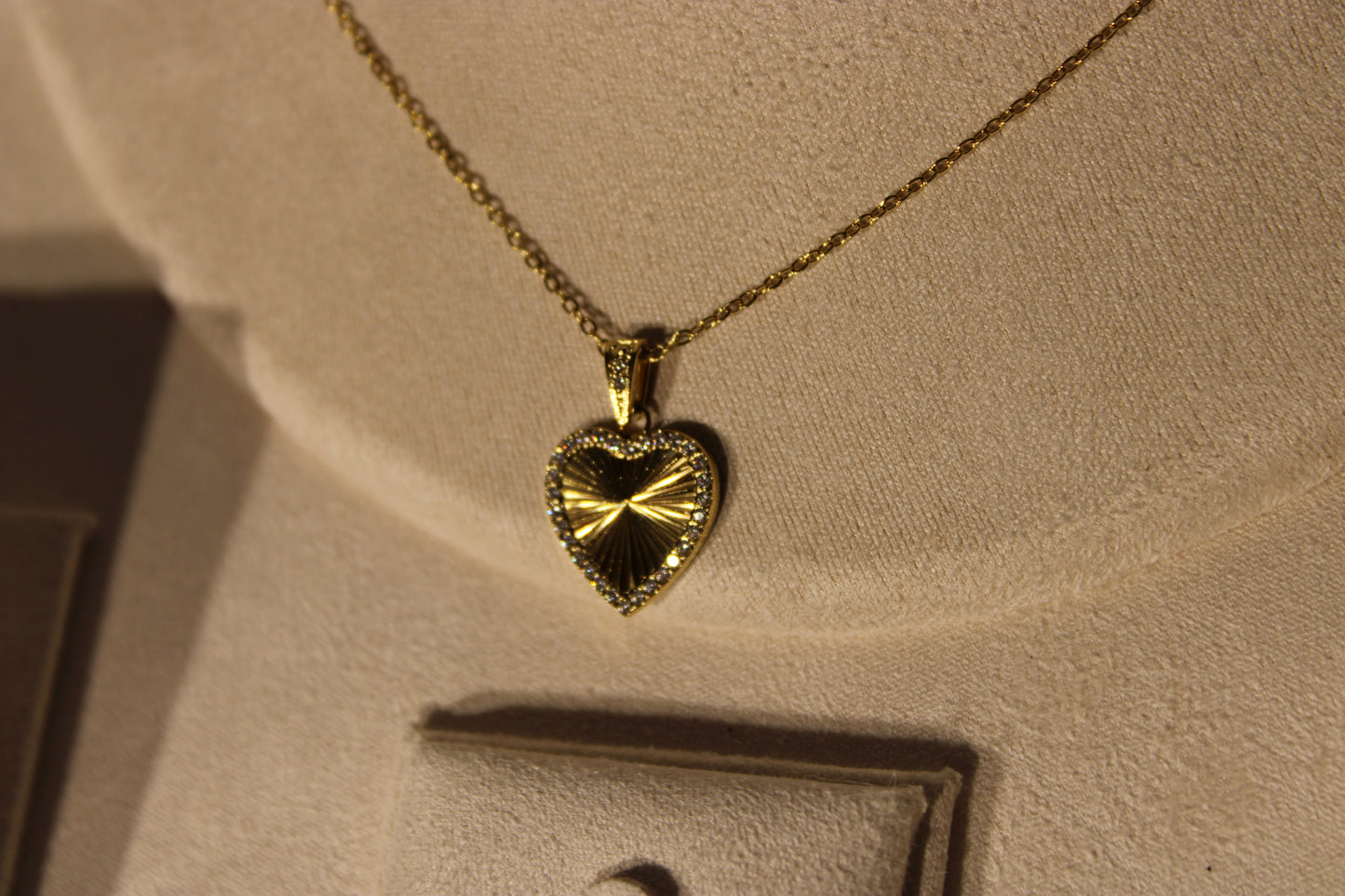 NEC3507-GOL Necklace Stainless Steel Gold Plated 45+5cm