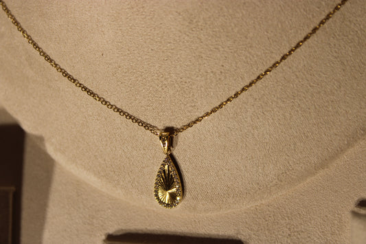 NEC3508-GOL Necklace Stainless Steel Gold Plated 45+5cm