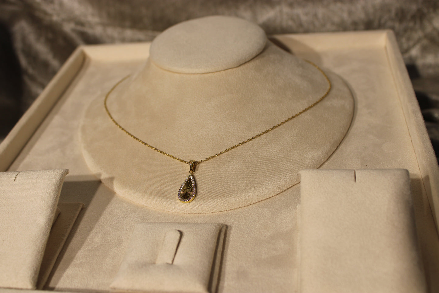 NEC3508-GOL Necklace Stainless Steel Gold Plated 45+5cm