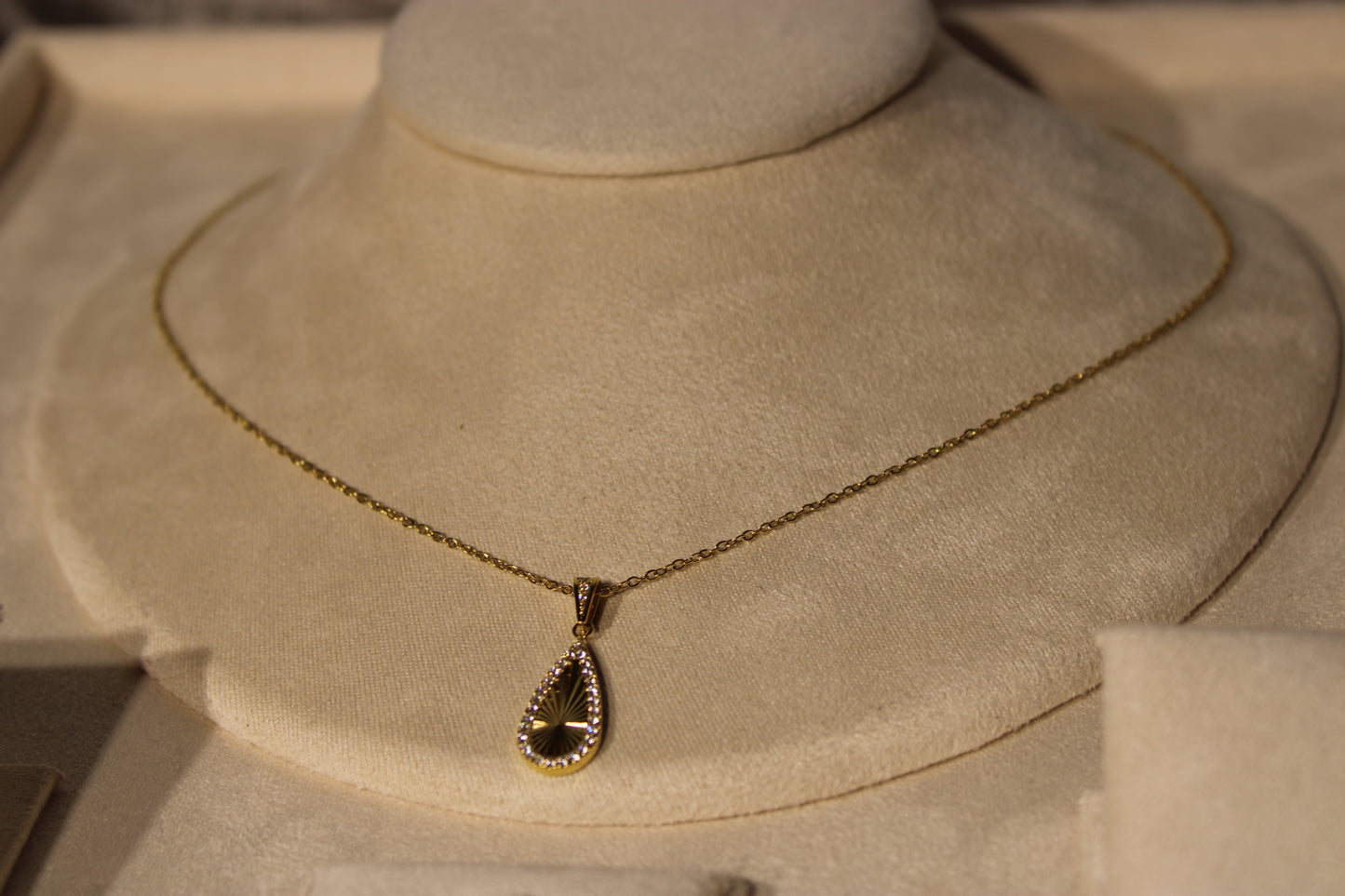 NEC3508-GOL Necklace Stainless Steel Gold Plated 45+5cm